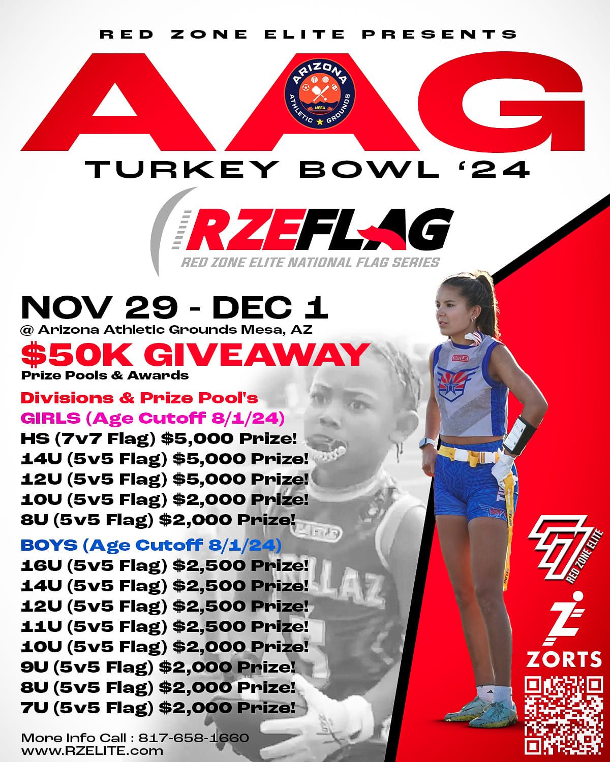 AAG TURKEY BOWL '24 & RZE FLAG \ufffd\ufffd