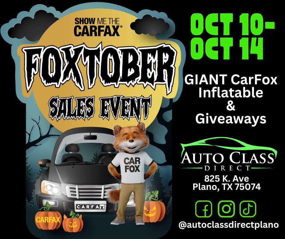 Foxtober CarFox Sales Event