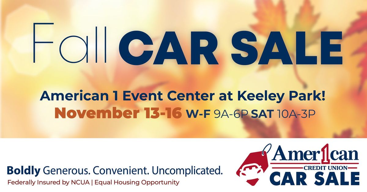 American 1 Credit Union Fall Car Sale