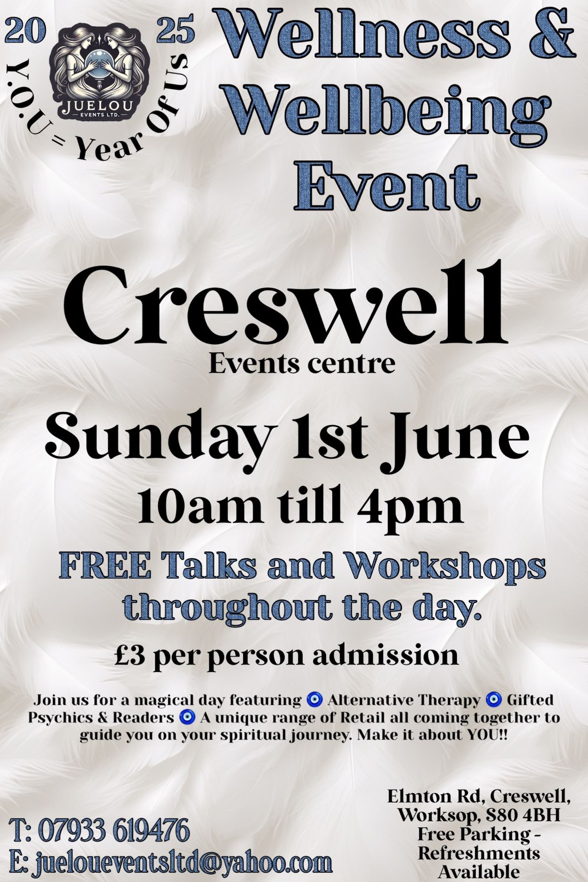 Creswell Wellness & Wellbeing - Sun 1st June