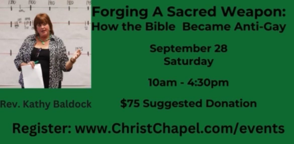 Forging a Sacred Weapon. How the Bible became antigay