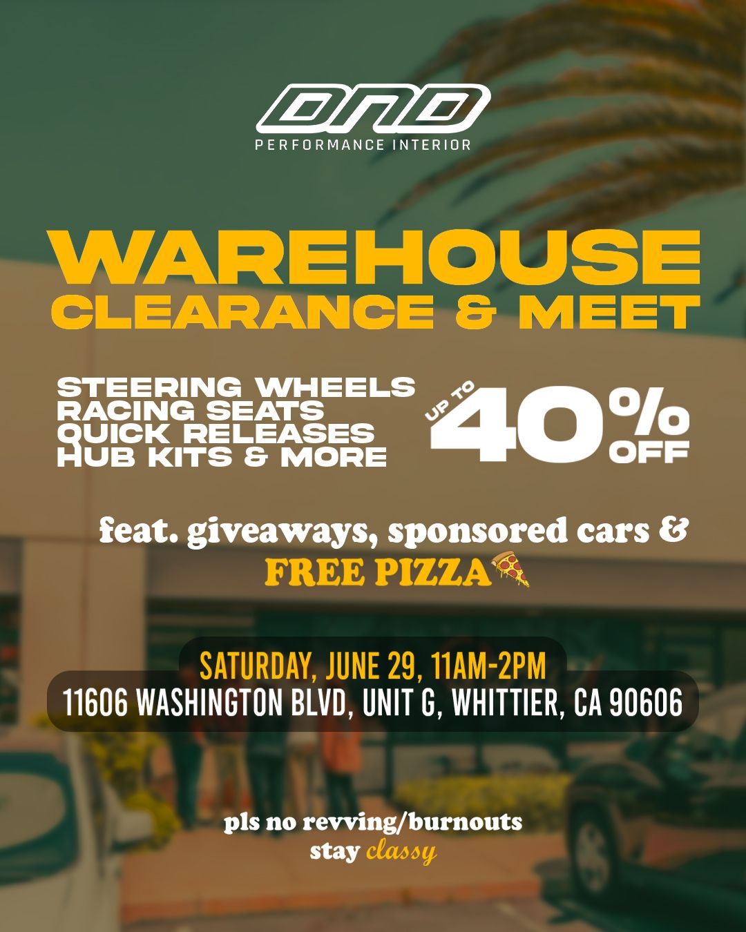 DND WAREHOUSE CLEARANCE AND MEET