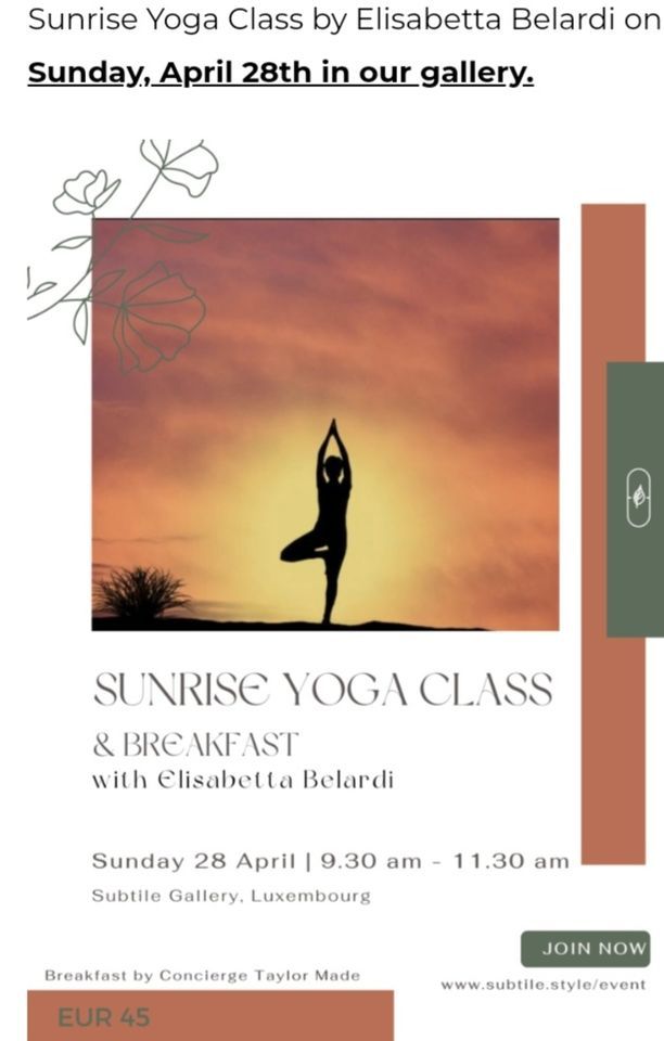 Sunrise Yoga Class by Elisabetta Belardi 