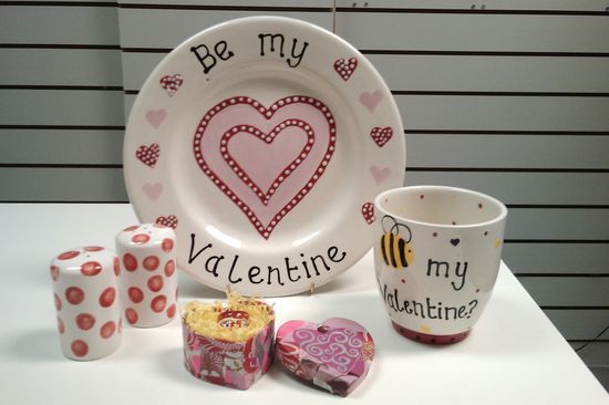 Valentines Evening Pottery Painting Event 