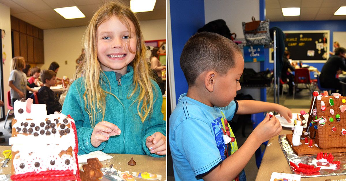 Parent and Child Gingerbread Doghouse Workshop