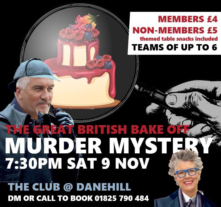 The Great British Bake Off Murder Mystery Night