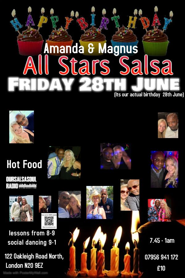 All Stars Salsa Friday 28th June 2024