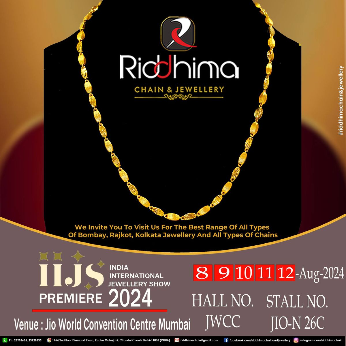 [11:30, 7\/27\/2024] Rm Piyush: "Experience the allure of luxury with our stunning jewelry collection.