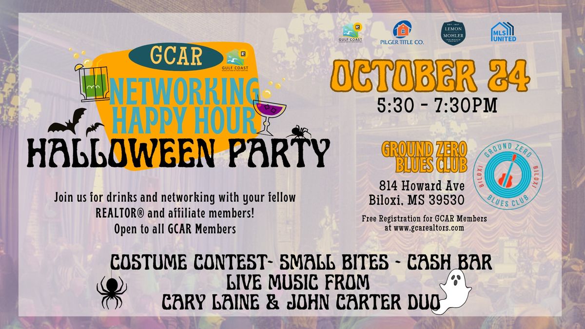 GCAR Networking and Happy Hour- Halloween Party