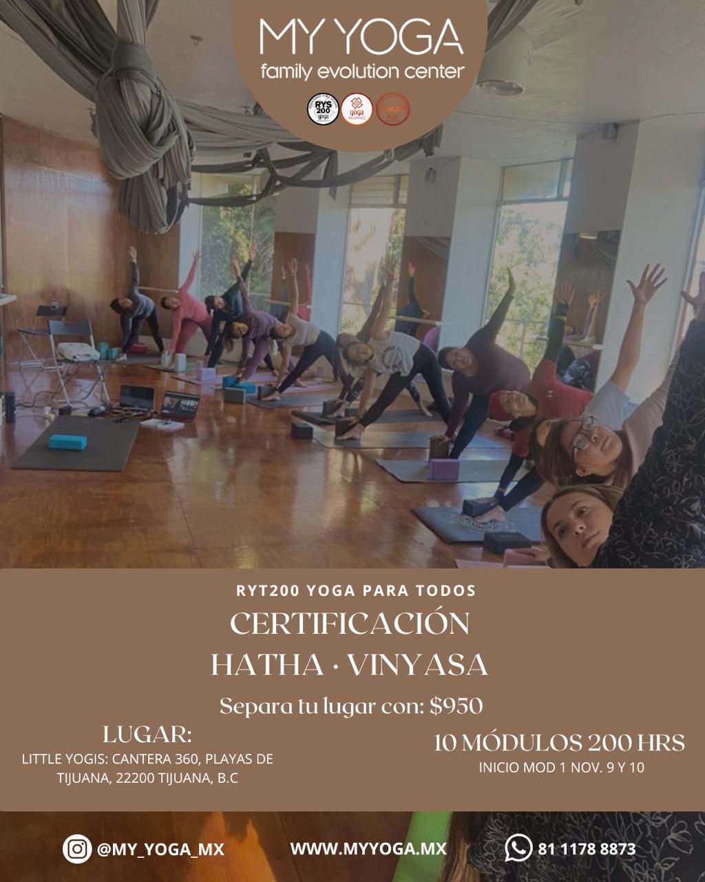 CERTIFICACI\u00d3N Y FORMACI\u00d3N DE MAESTROS HATHA- VINYASA YOGA