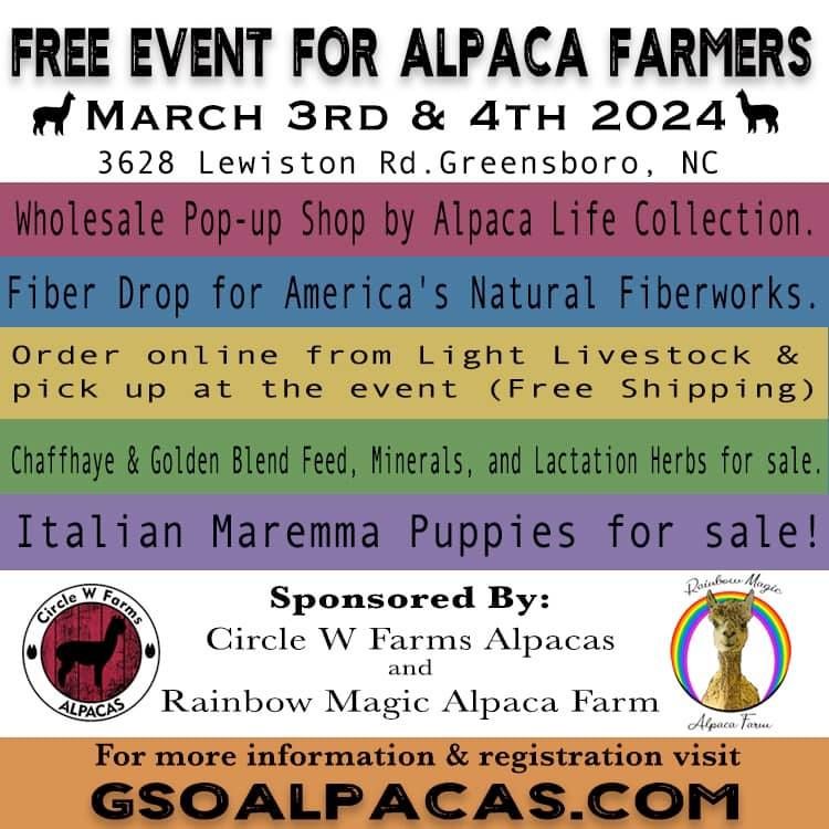 Free Event for Alpaca Farmers