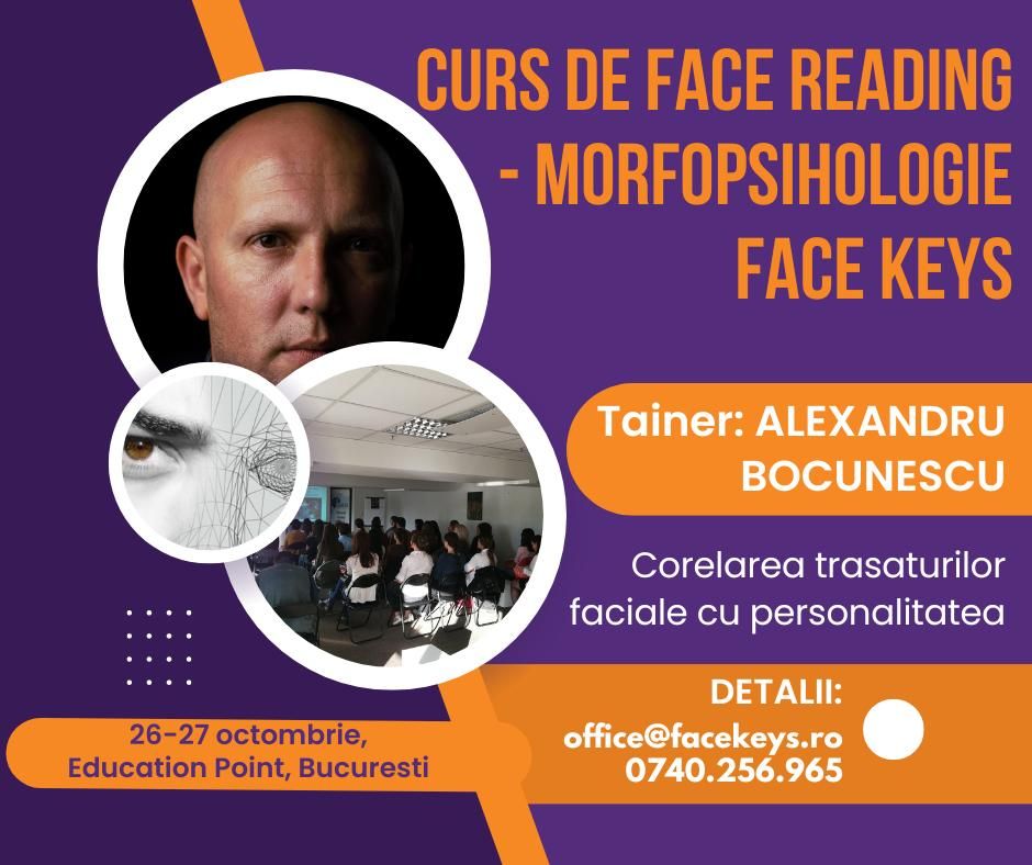 Curs intensiv de morfopsihologie \u2013 Face Reading