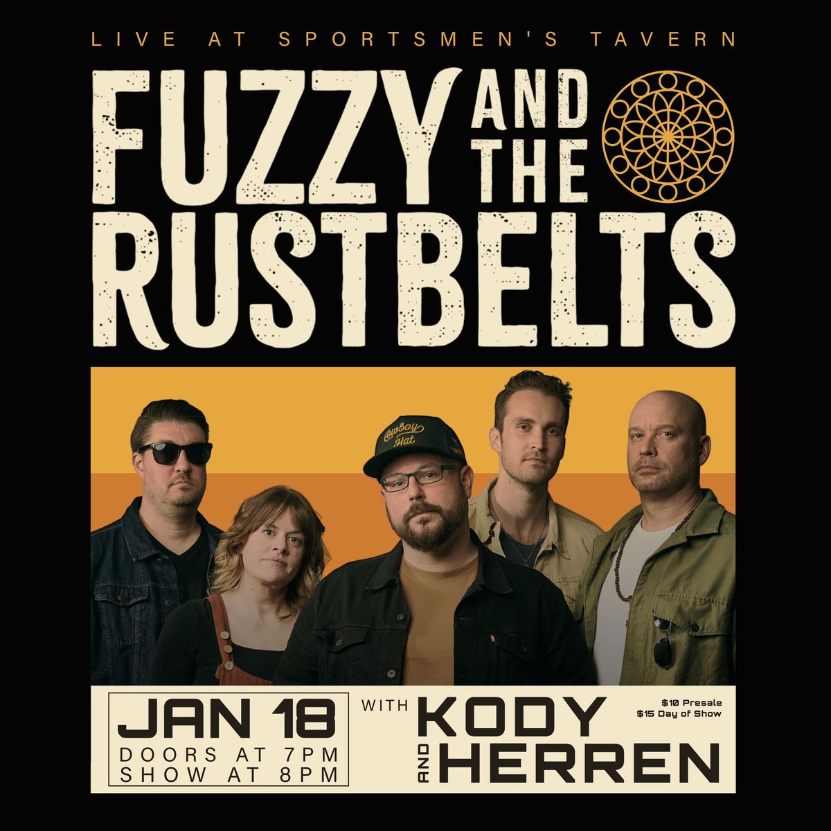 Fuzzy & The Rustbelts w\/ Kody + Herren \u2022 Sportsmen\u2019s Tavern