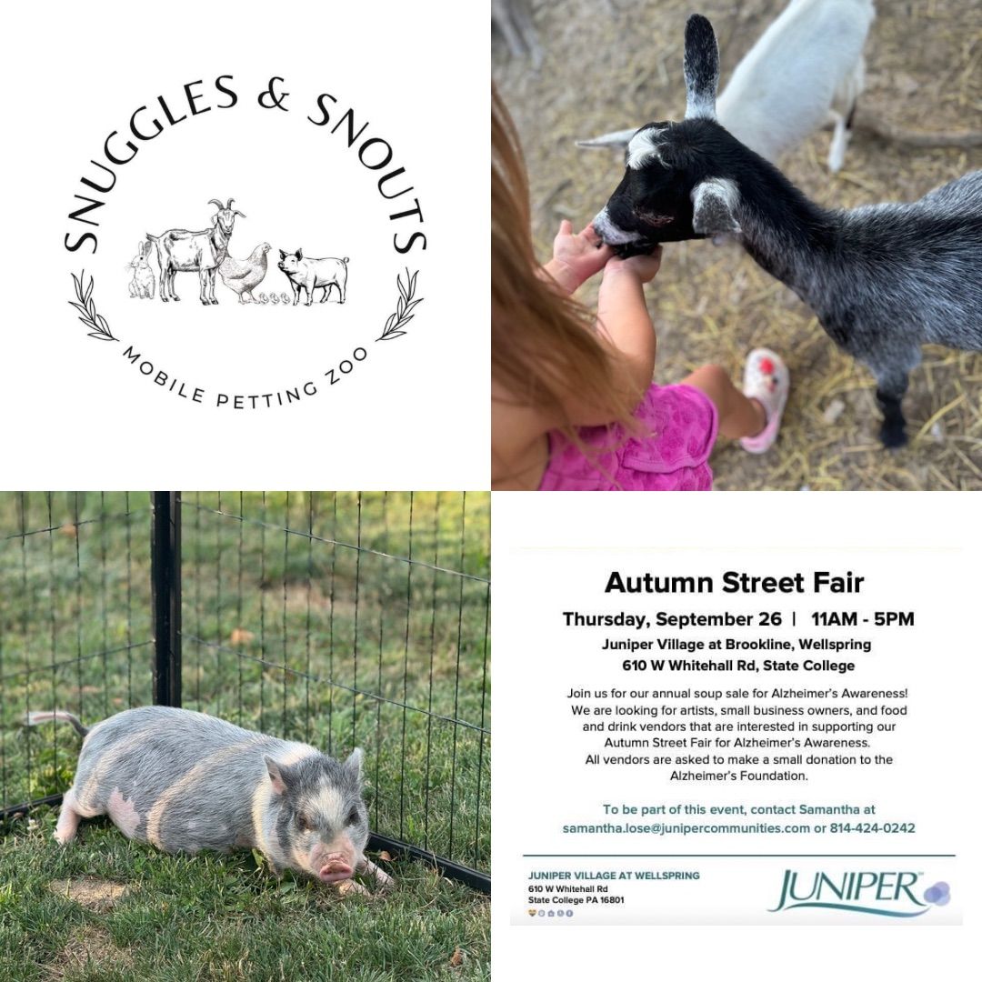 Snuggles & Snouts Mobile Petting Zoo @ Autumn Street Fair