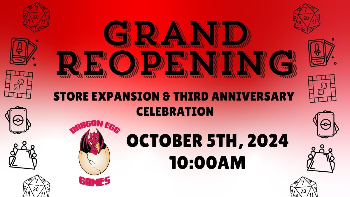 Grand Reopening and Anniversary Celebration