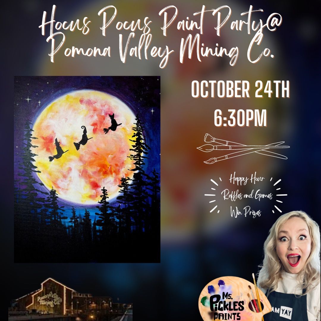 Full Moon Hocus Pocus Paint Party at Pomona Mining Co