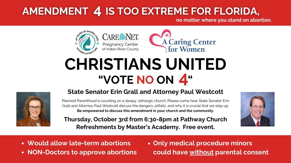 Christians United "Vote No on 4"