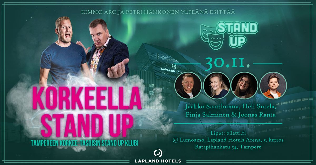 Korkeella Stand Up Pikkujouluspecial: Jaakko Saariluoma & Heli Sutela