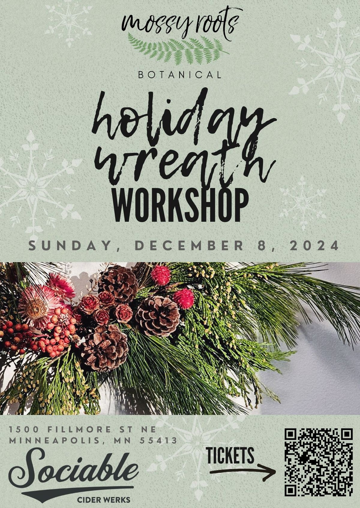 Holiday Wreath Workshop at Sociable Cider Werks