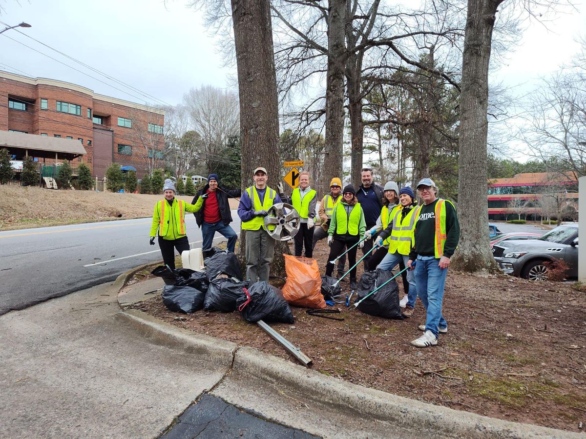 Bike Roswell! Adopt a Road Dogwood cleanup