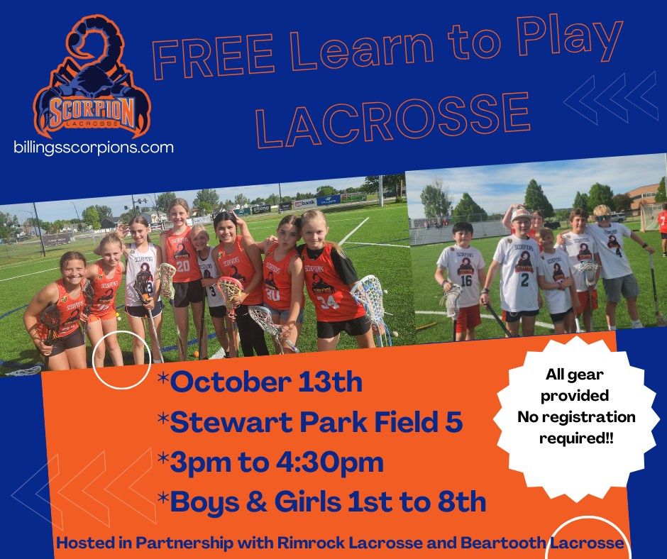 Come try Lacrosse for FREE