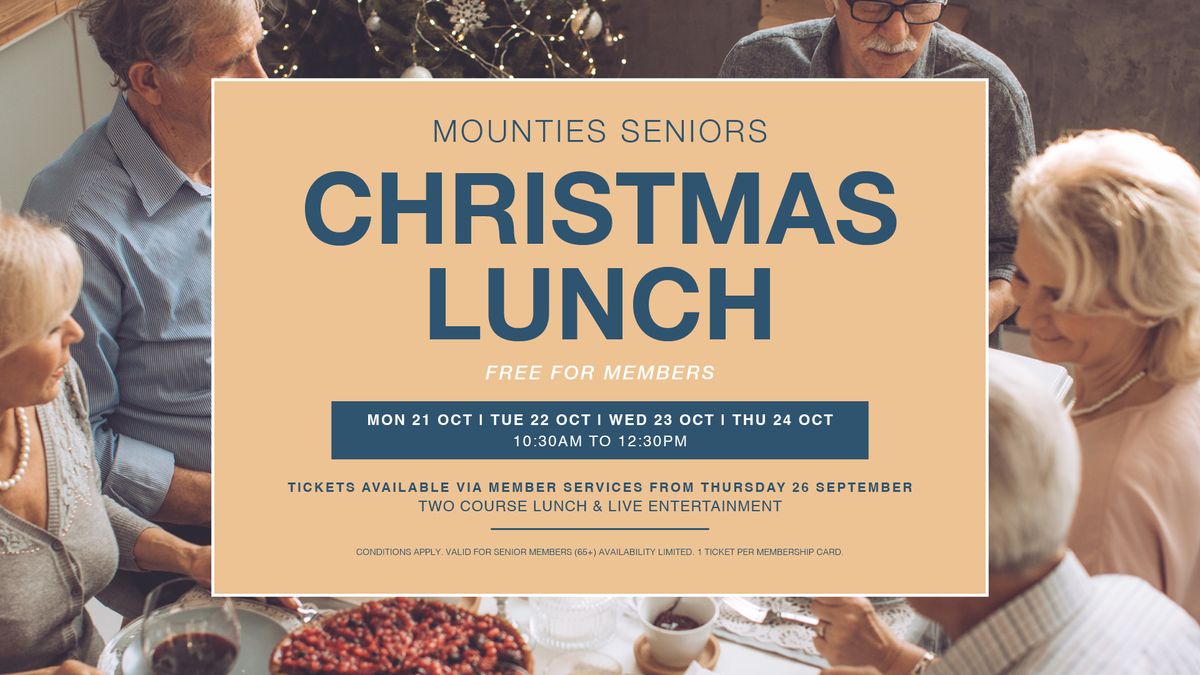 Mounties Seniors Christmas Lunch