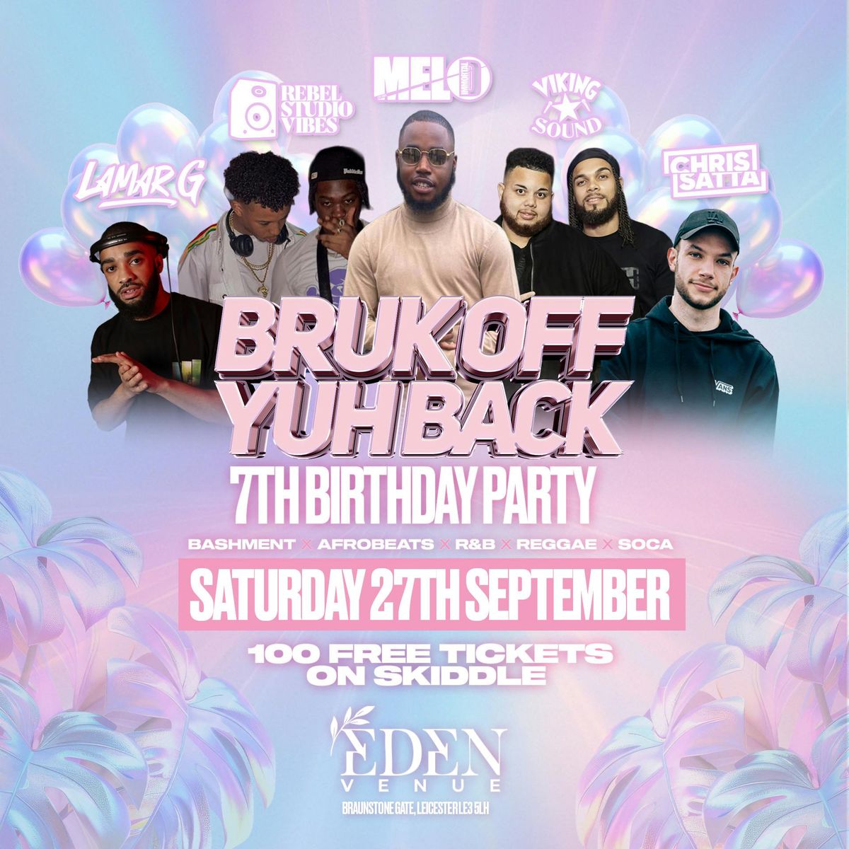 Bruk off yuh back 7th birthday bash! 