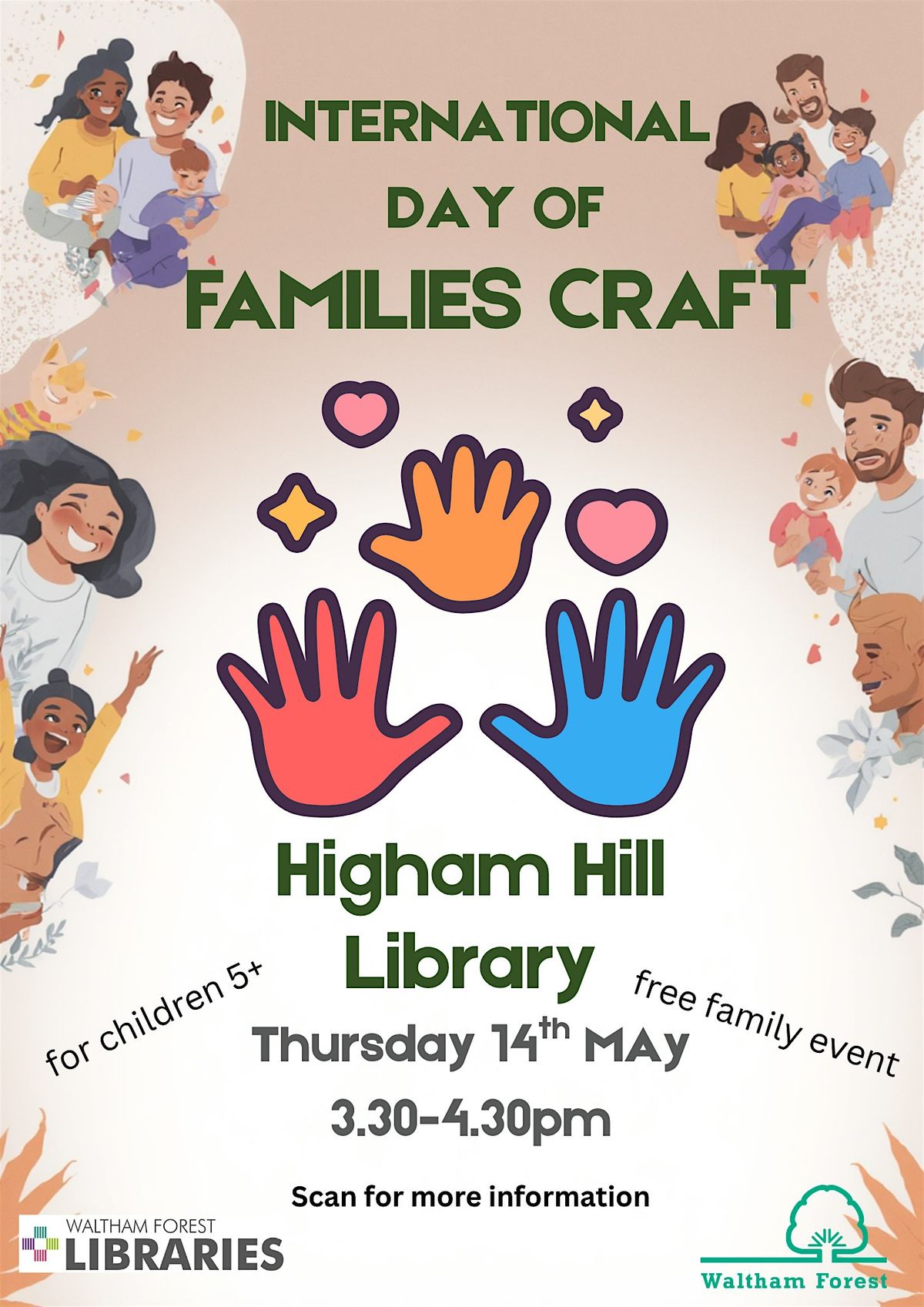 International Day of Families Craft at Higham Hill Library