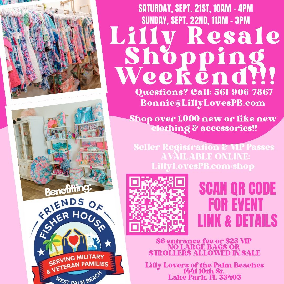 September Resale Weekend by Lilly Lovers of the Palm Beaches