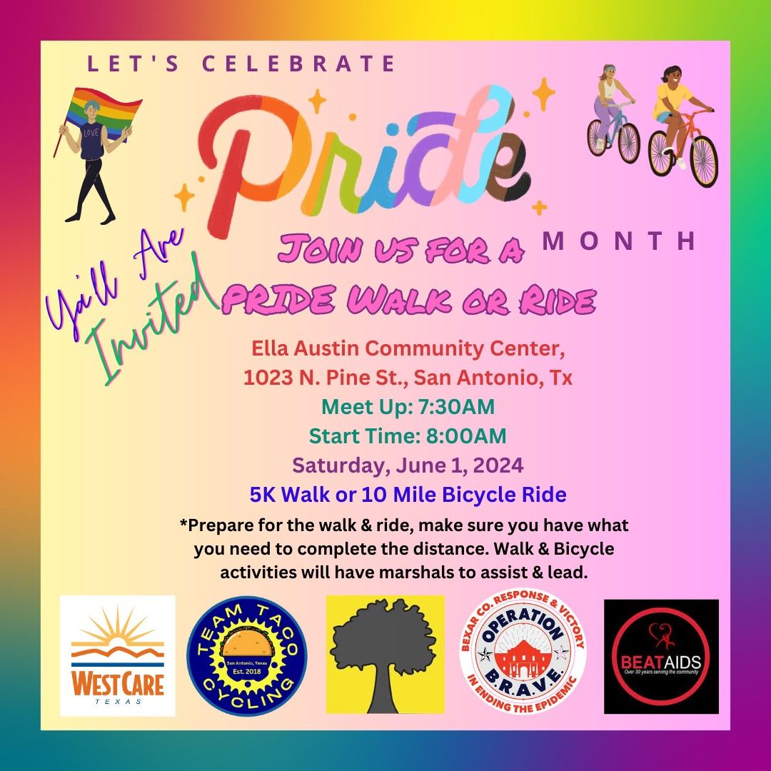 Pride Walk & Ride - Let's celebrate 1st Day of PRIDE Month!