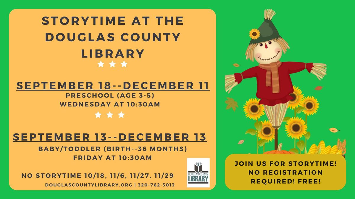 Preschool Storytime (Ages 3-5)