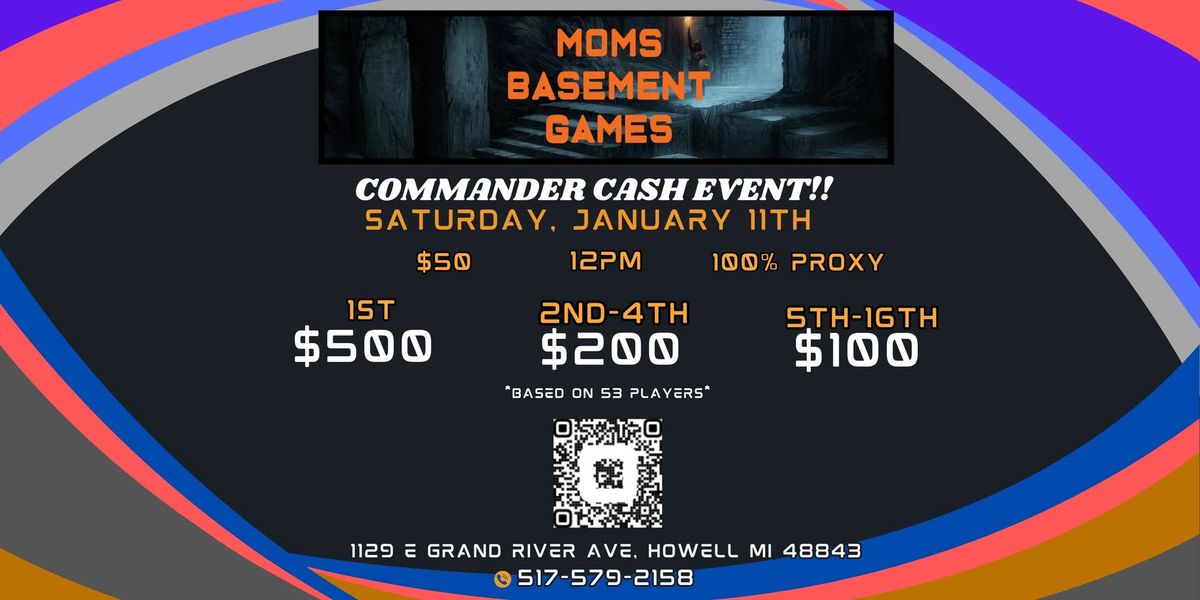 MBG January 11th Commander CASH Event