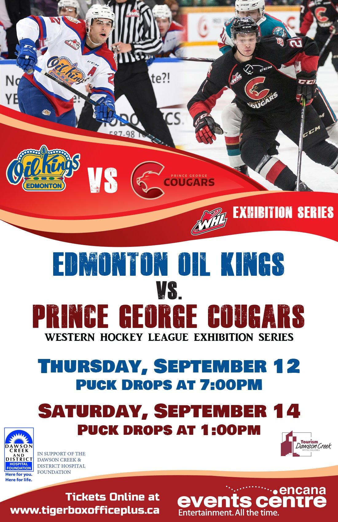 Edmonton Oil Kings at Prince George Cougars at The CN Centre