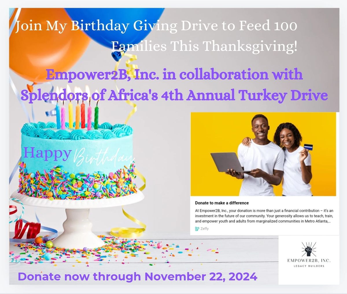 In Collaboration with Splendors of Africa's Turkey Drive