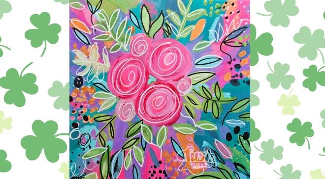 Flowers Paint Class - Mar 24, 6:30-8:30