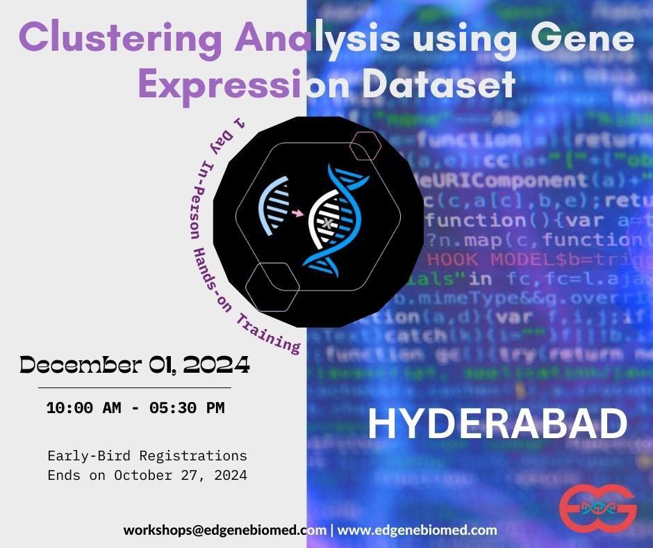 Clustering Analysis Using Gene Expression Dataset | 1 Day In-Person Training