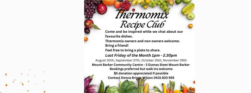 Thermomix Recipe Club Mount Barker