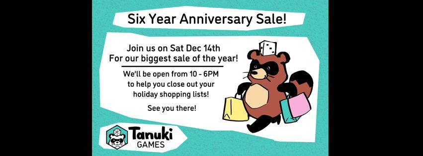 Six Year Anniversary Sale!