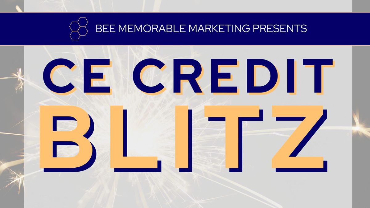 Fall CE Credit Blitz 2024