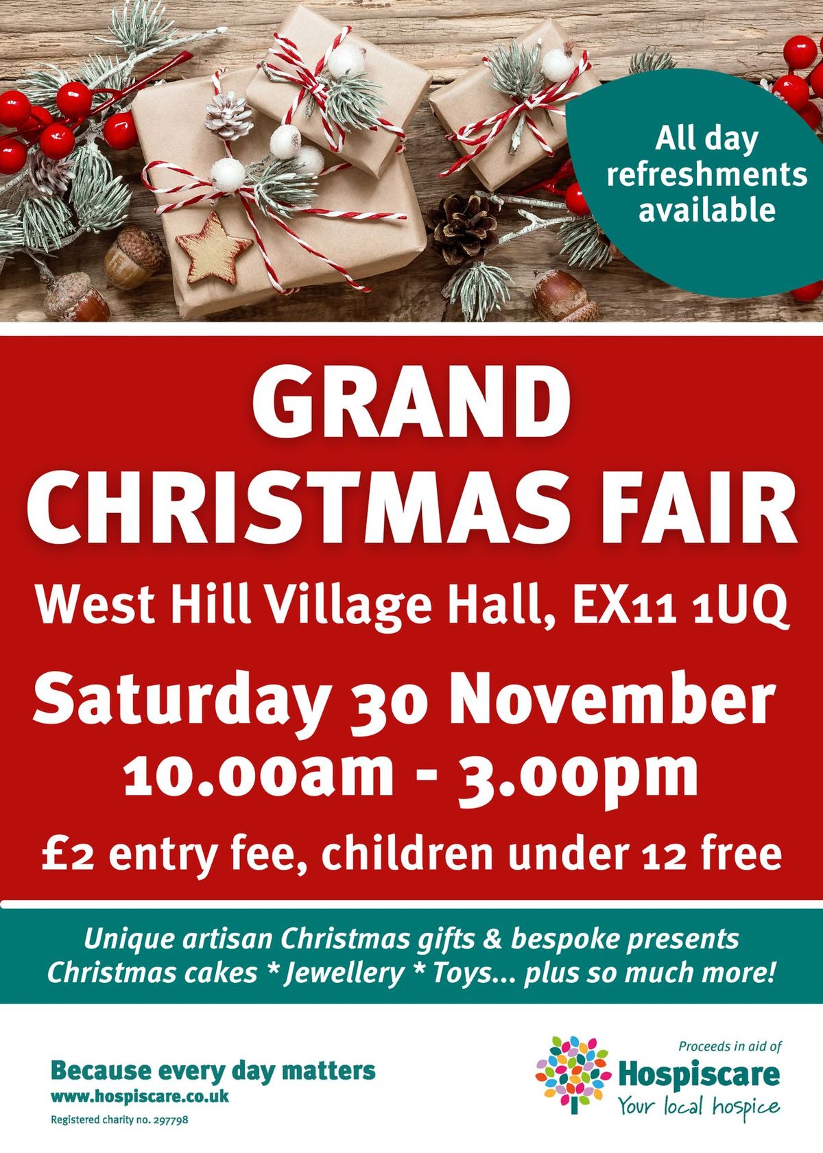 Grand Christmas Fair, West Hill Village Hall 