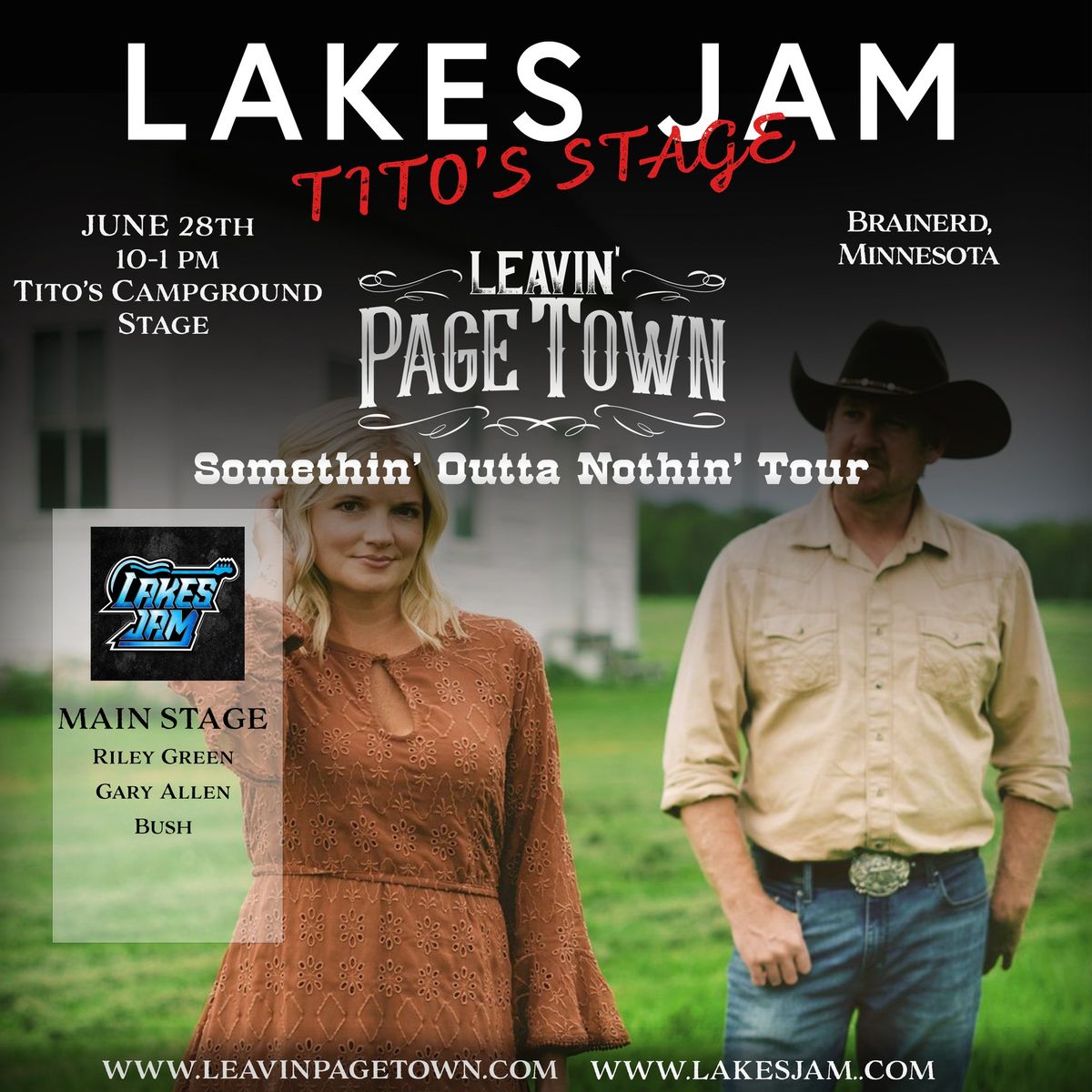 Leavin' Page Town S-O-N Tour Stop @ Lakes Jam 