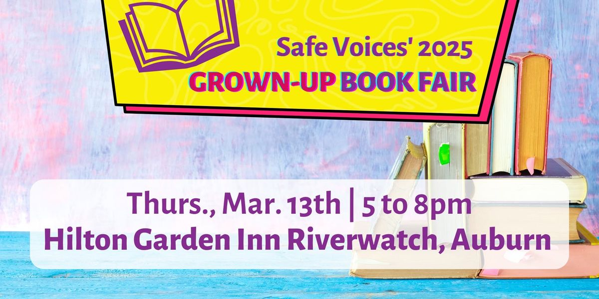 2025 Safe Voices Grown-Up Book Fair!