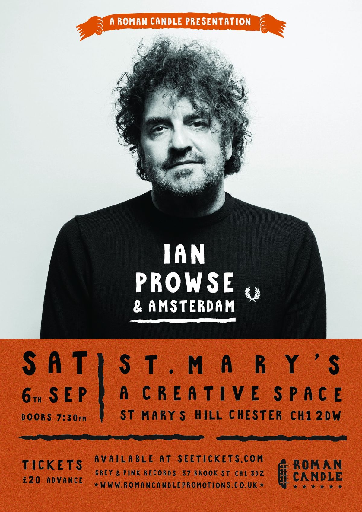 Roman Candle Presents Ian Prowse & Amsterdam