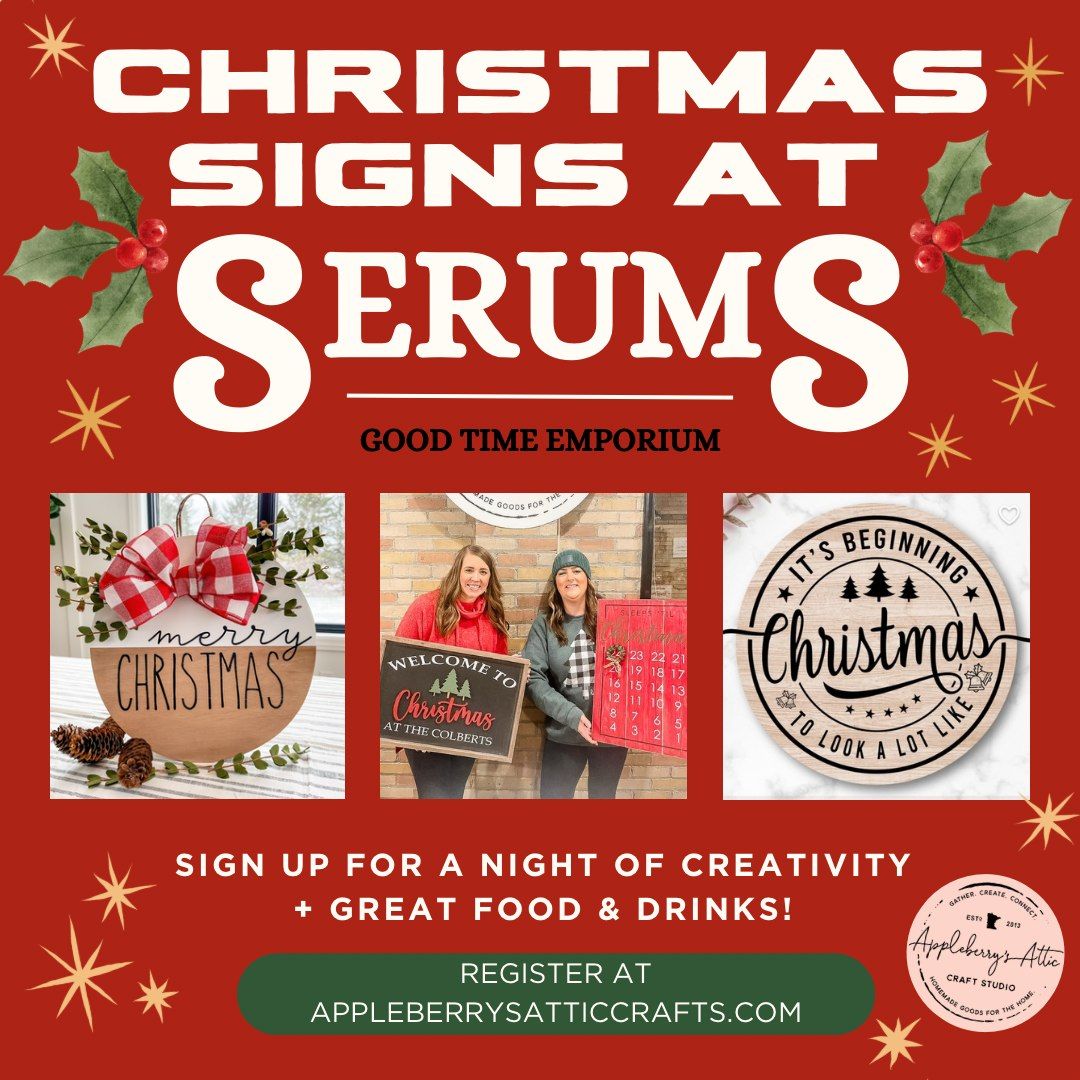 Christmas Signs at Serums