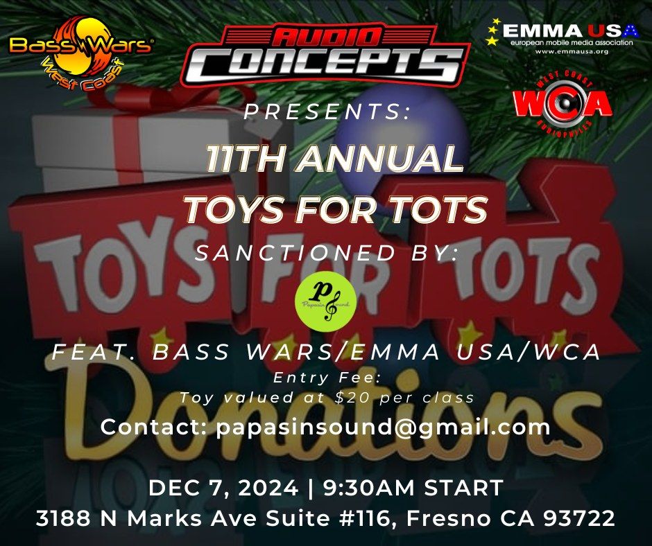 Audio Concepts 11th Annual Toys For Tots