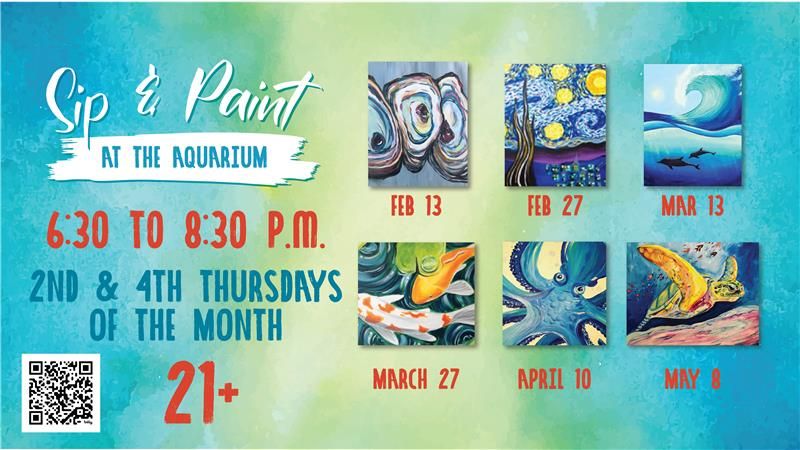 Sip & Paint At the Aquarium