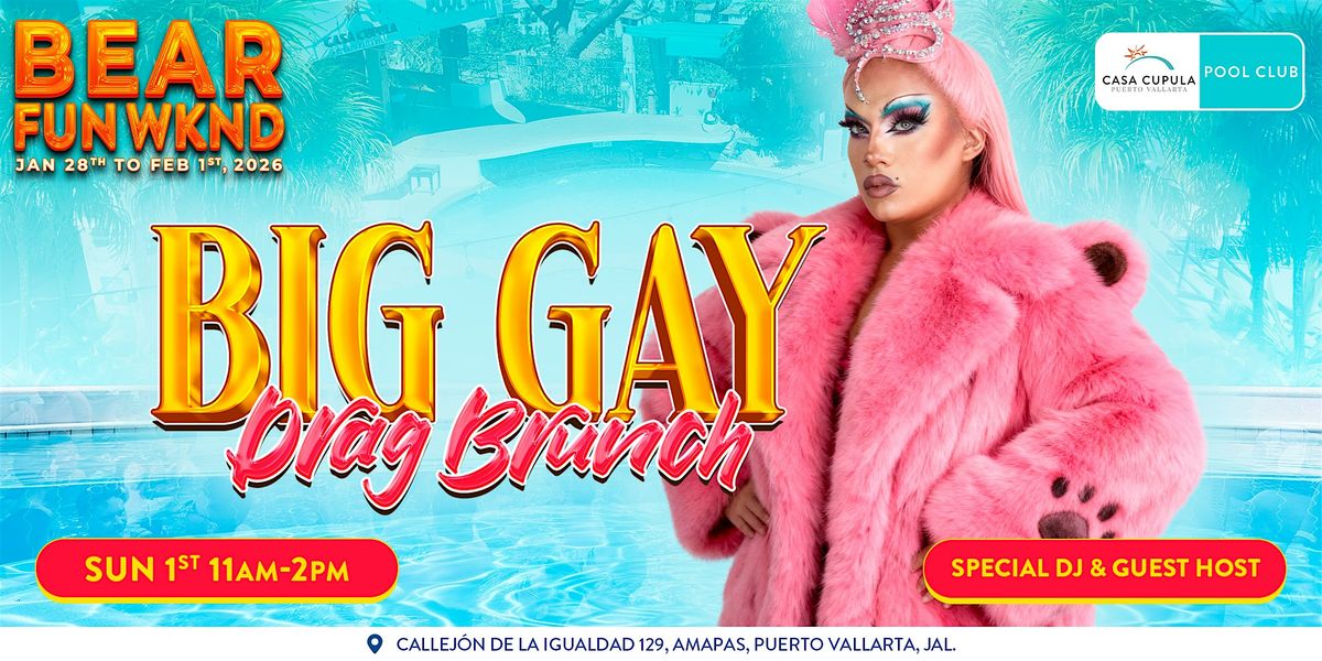 BEAR DRAG BRUNCH at POOL CLUB PV | 11am-2pm | SUNDAY BRUNCH FEB 1 2026
