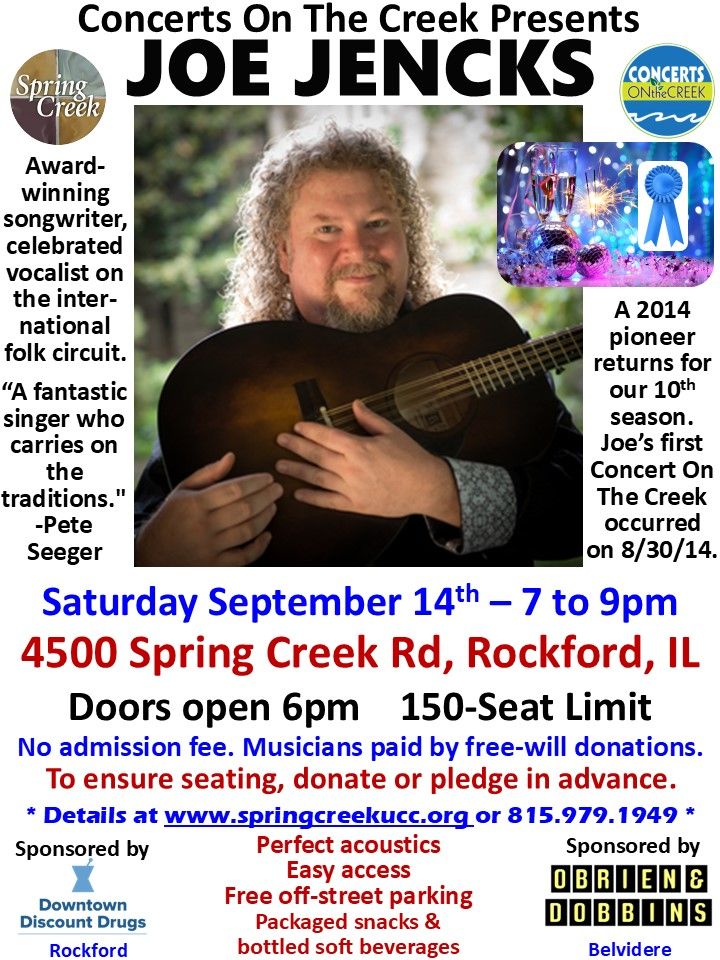 Joe Jencks - Internationally Acclaimed Folk Star Returns for COTC 10 Anniversary