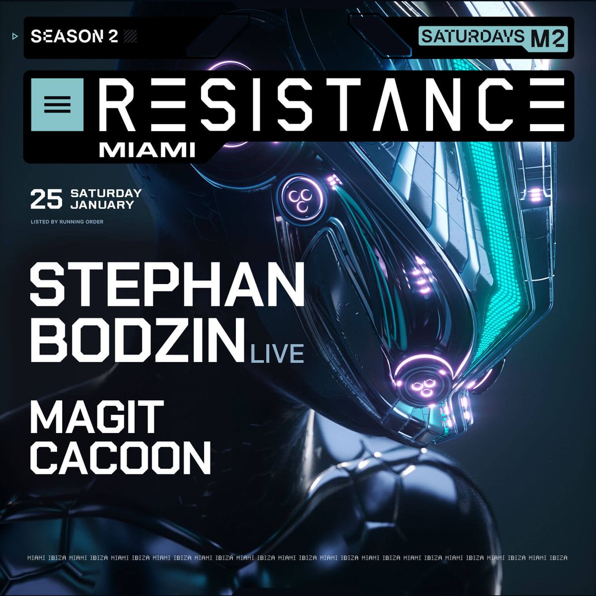 Stephan Bodzin (Live), Magit Cacoon - RESISTANCE Miami