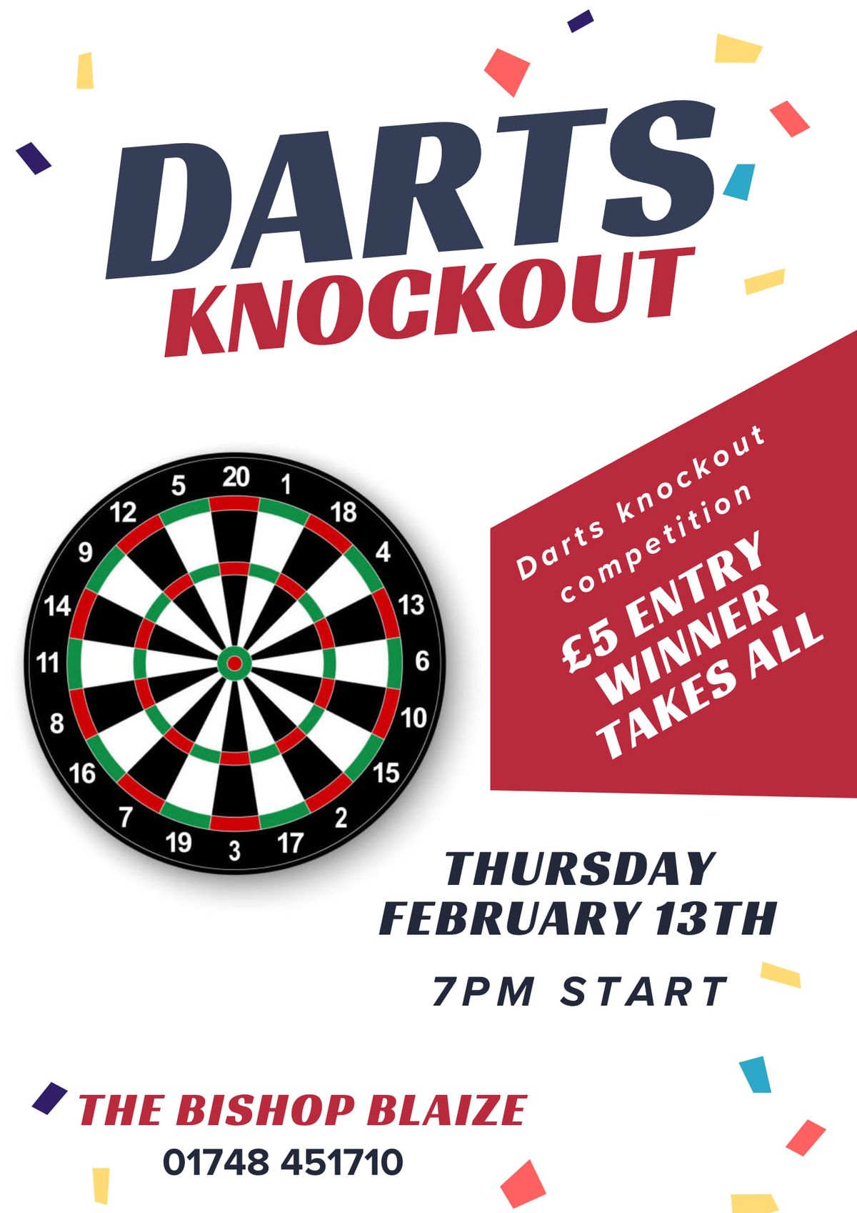 Darts knockout tournament 